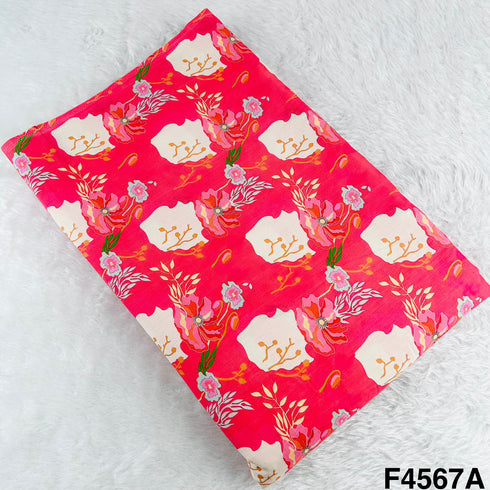 Digital Print Cambric Cotton Fabric- F4567