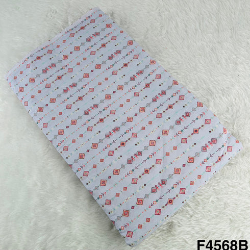 Digital Print Cambric Cotton Fabric- F4568