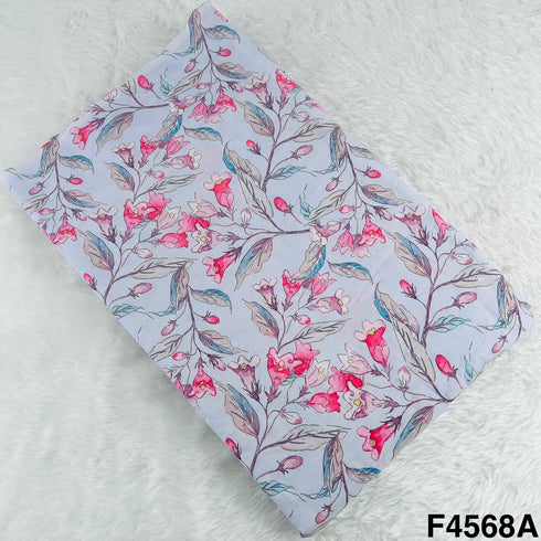 Digital Print Cambric Cotton Fabric- F4568