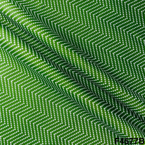 Bandhani Block Print Cambric Cotton Fabric- F4577