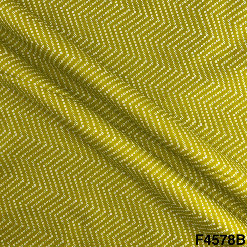 Bandhani Block Print Cambric Cotton Fabric- F4578