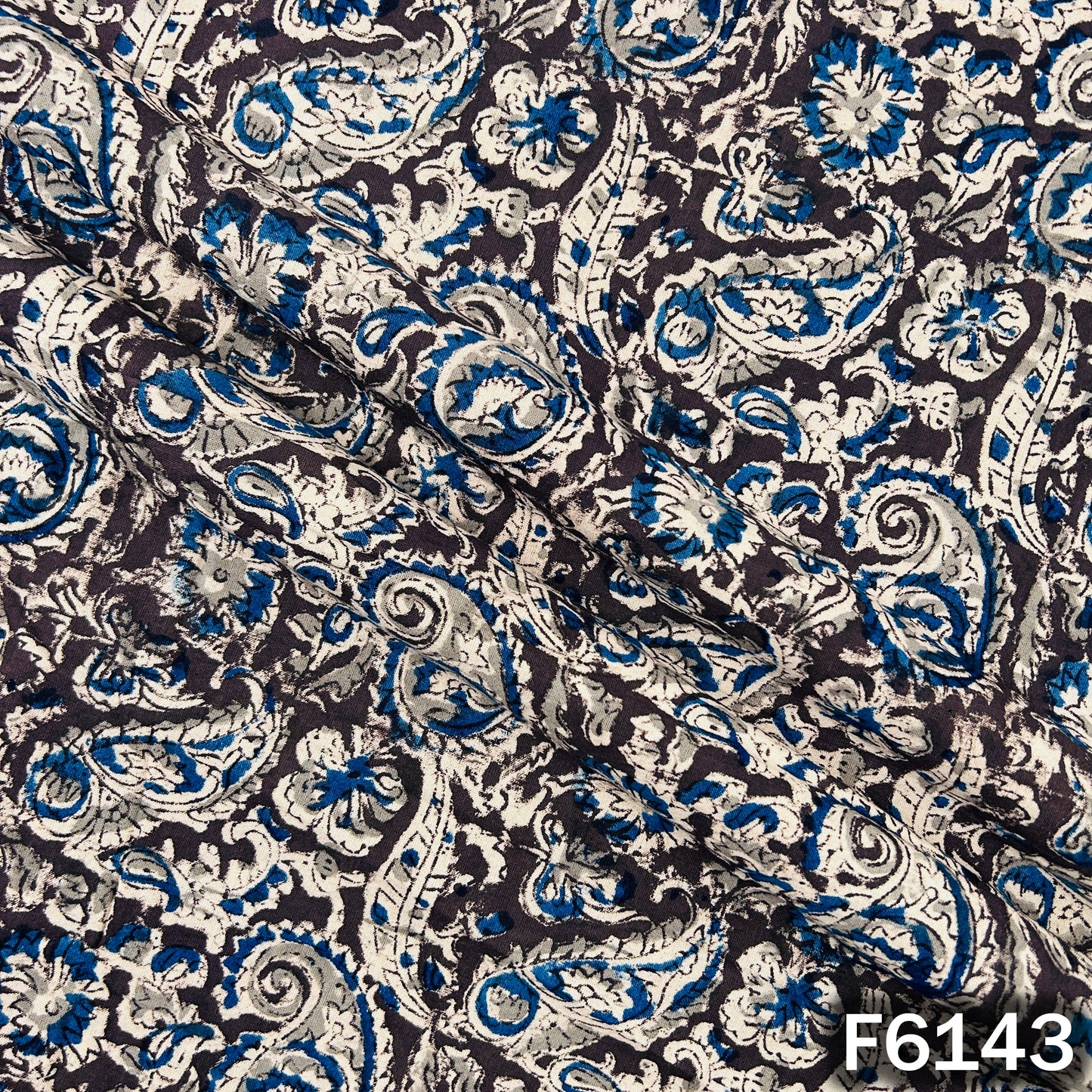 Kalamkari Print Handloom Cotton Fabric - F6143