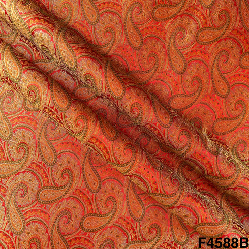 Self Jacquard Brocade Fabric- F4588