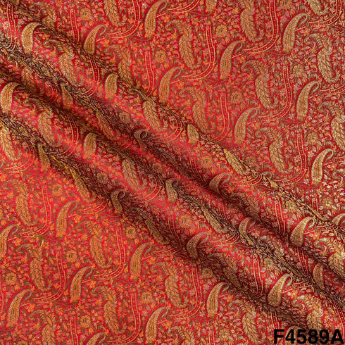 Self Jacquard Brocade Fabric- F4589