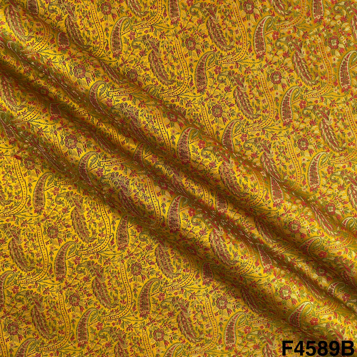 Self Jacquard Brocade Fabric- F4589