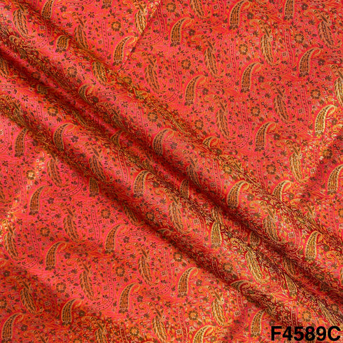 Self Jacquard Brocade Fabric- F4589