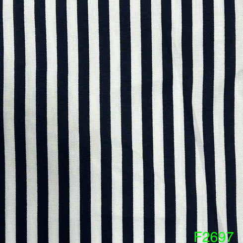 Stripes Printed Cotton Fabric-F2697