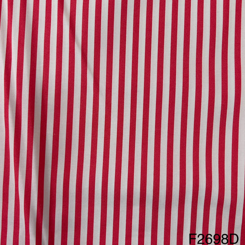 Printed Stripes Cotton Fabric-F2698