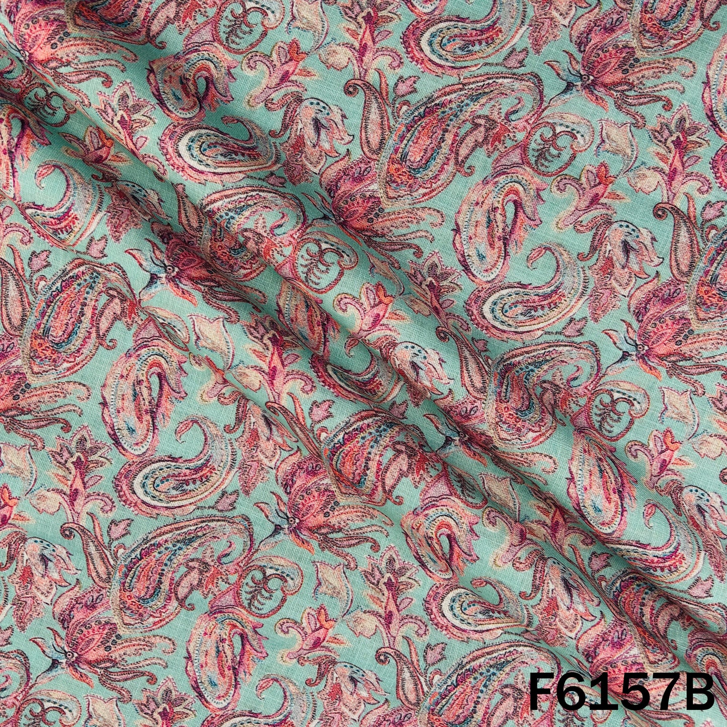 Printed Linen Cotton Fabric - F6157