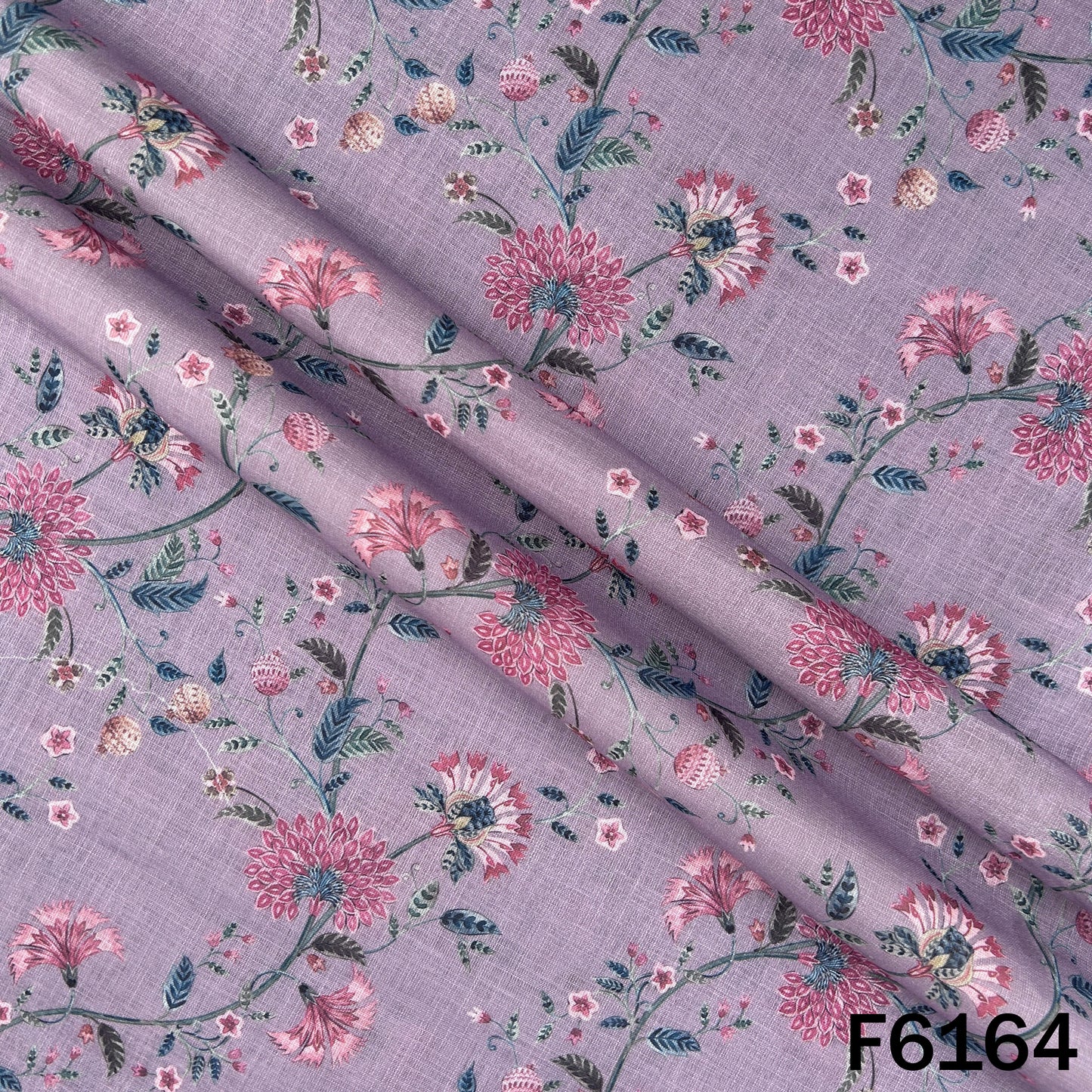 Printed Linen Cotton Fabric - F6164