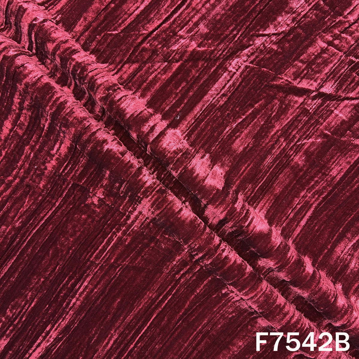 Cut Dana Zari Sequins Embroidered Crush Velvet Fabric - F7542