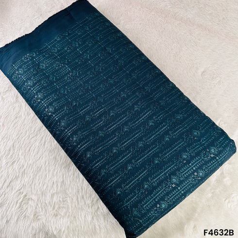 Thread Sequins Embroidered Cotton Silk- F4632