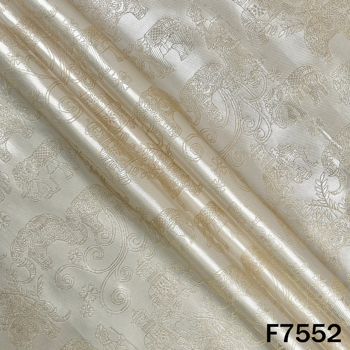Dyeable Self Jacquard Tissue Fabric - F7552