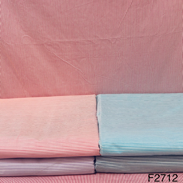 Stripes Printed Cotton Fabric-F2712