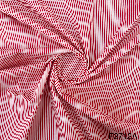Stripes Printed Cotton Fabric-F2712