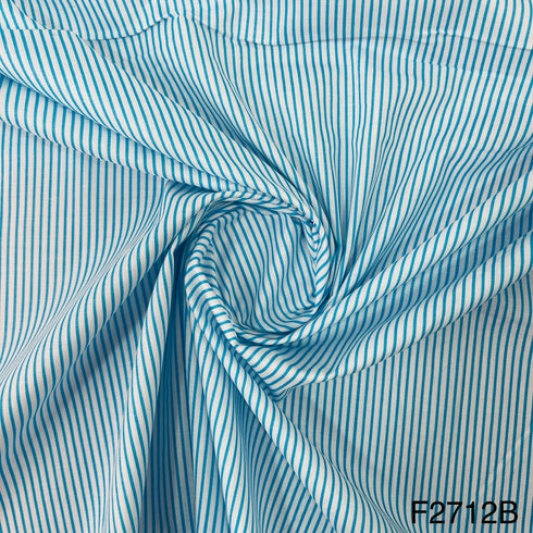 Stripes Printed Cotton Fabric-F2712