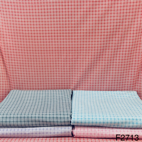 Check Cotton Fabric-F2713