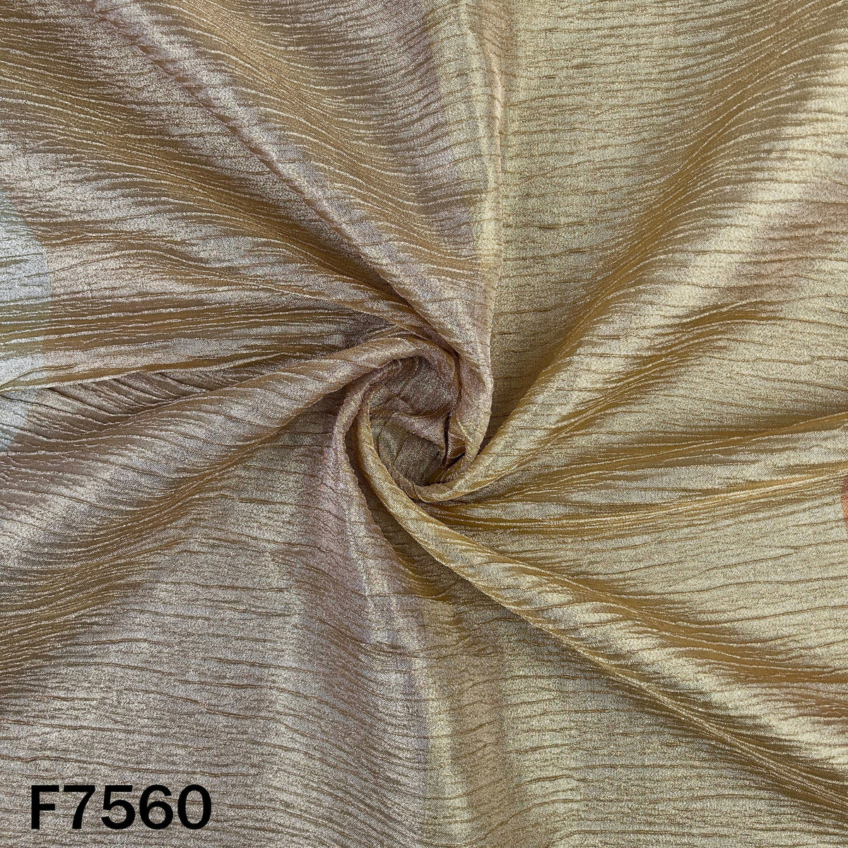 Kanjivaram Crush Tissue Fabric - F7560