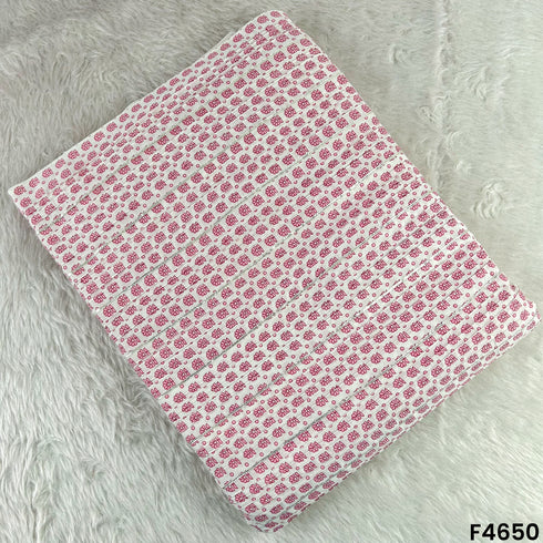 Printed Pintex Gotta Patti Cotton Fabric- F4650