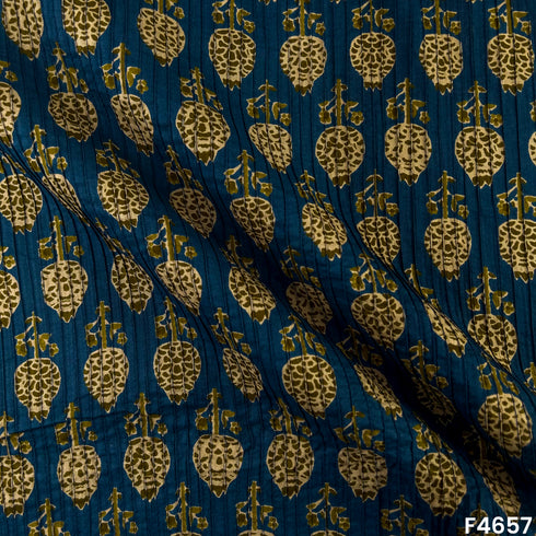 Printed Pintex Cotton Fabric- F4657