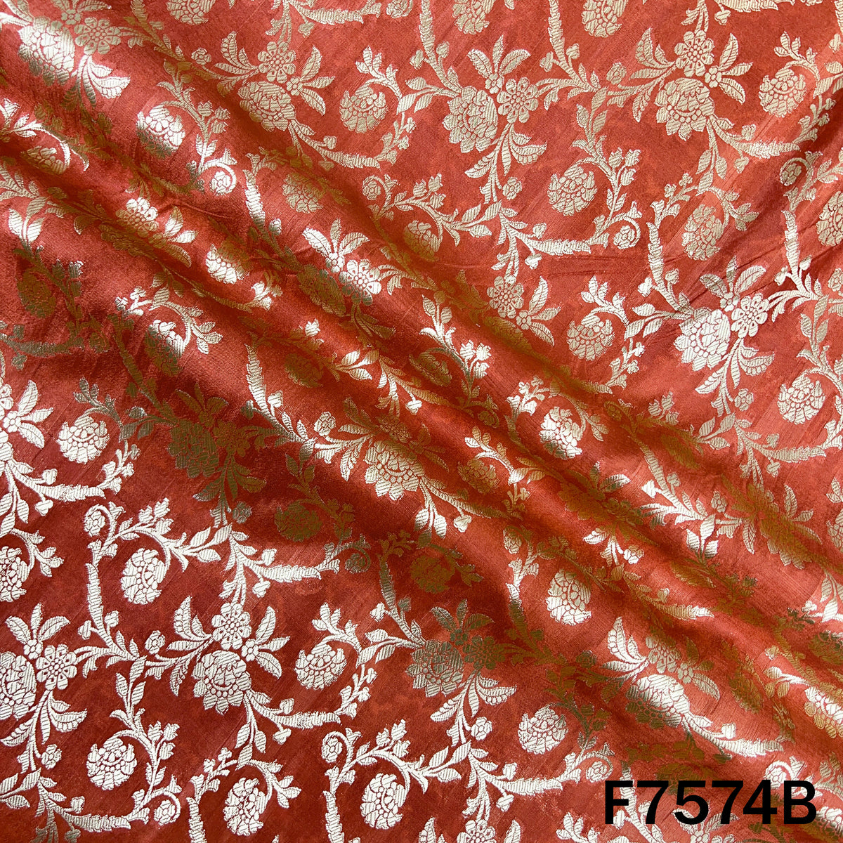 Banarasi Brocade Silk Fabric - F7574