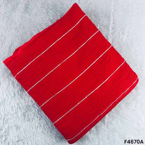 Pintex Gota Patti Cotton Fabric- F4670