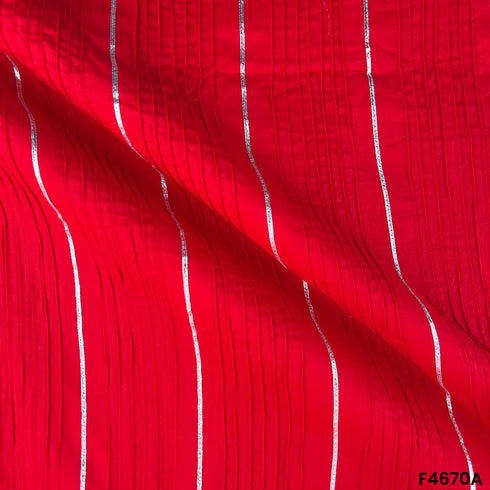 Pintex Gota Patti Cotton Fabric- F4670