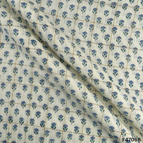 Printed Doria Cotton Fabric- F4706