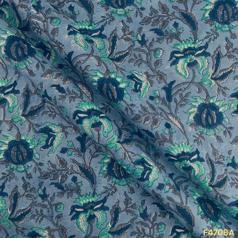 Printed Cambric Cotton Fabric- F4708