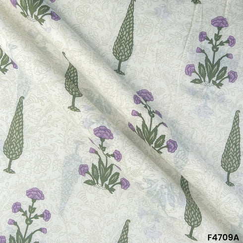 Printed Cambric Cotton Fabric- F4709