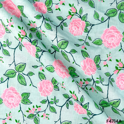 Printed Cambric Cotton Fabric- F4714