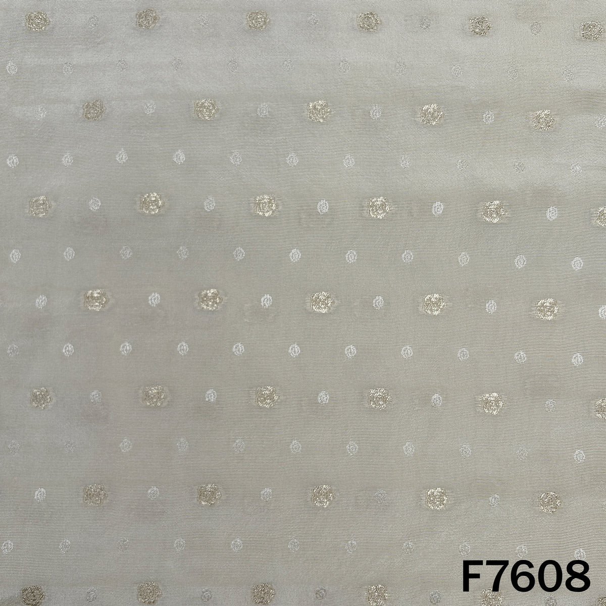 Dyeable Zari Butti Shimmer Tissue Fabric - F7608