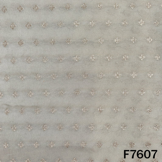 Dyeable Zari Butti Shimmer Tissue Fabric - F7607