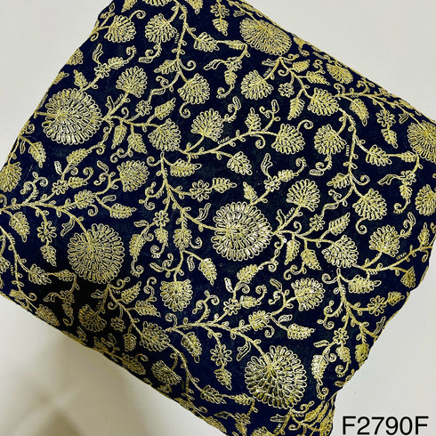 Zari Sequins Georgette Fabric-F2790