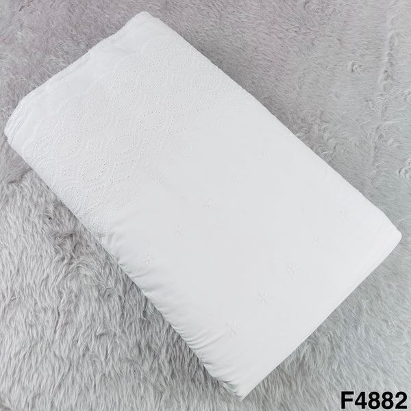 Hakoba Thread Embroidered Cambric Cotton Fabric-F4882