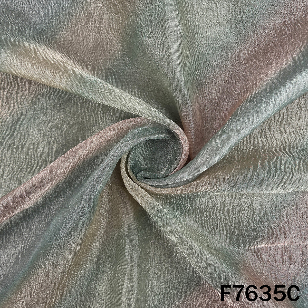 Ombre Shade Crush Tissue Fabric - F7635