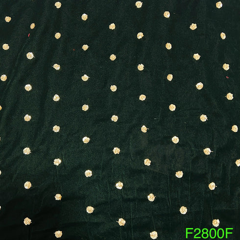 Zari Sequins Velvet Fabric-F2800