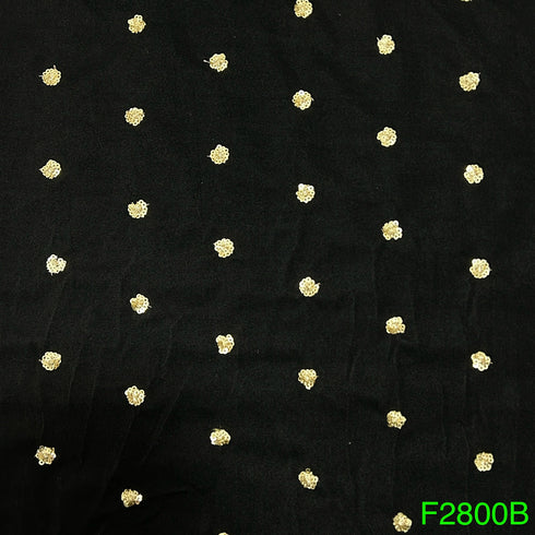Zari Sequins Velvet Fabric-F2800