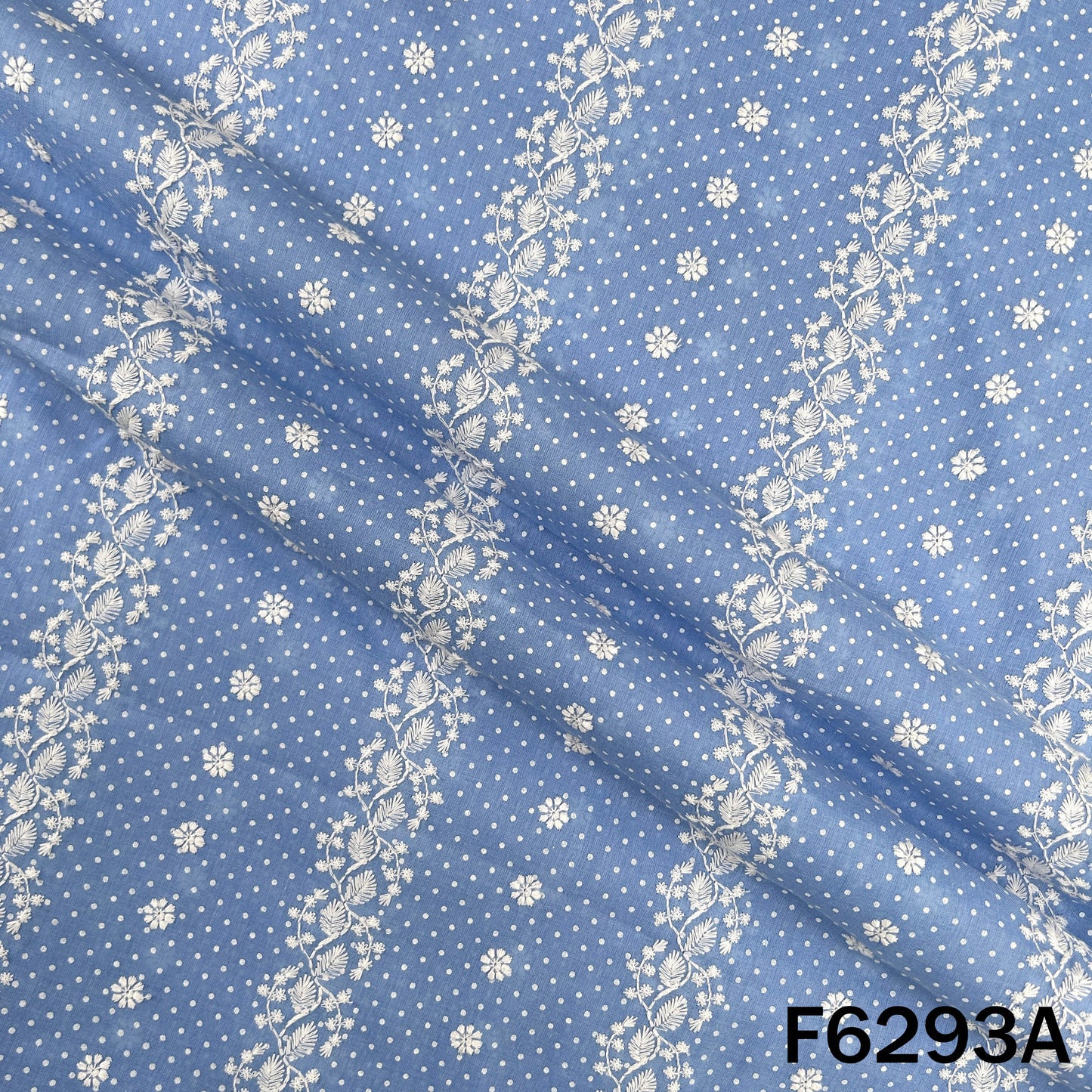 Chikankari Cotton Fabric - F6293