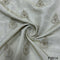 Dyeable Zari Embroidered Tissue Fabric-F2814