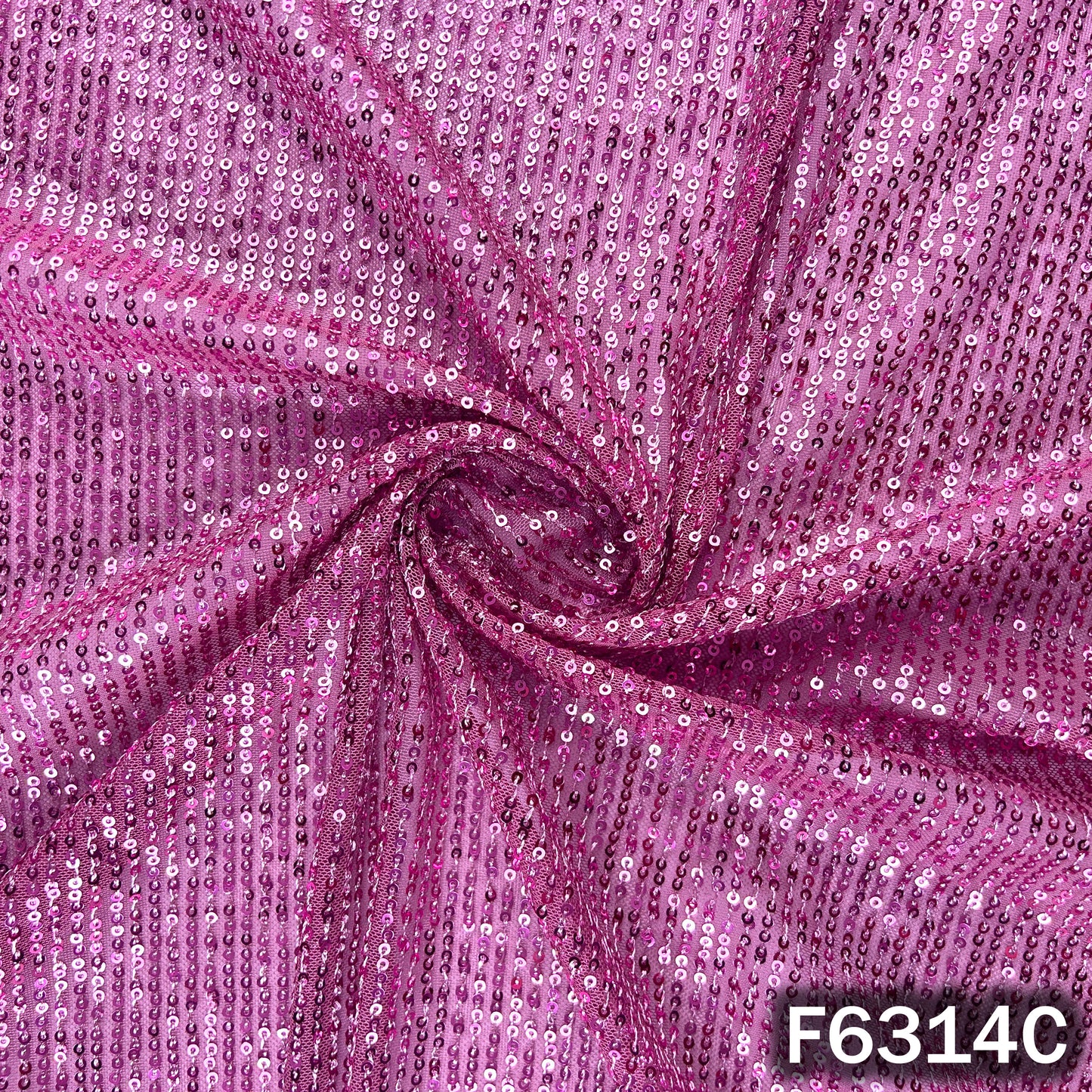 Sequins Work Lycra Net Fabric - F6314