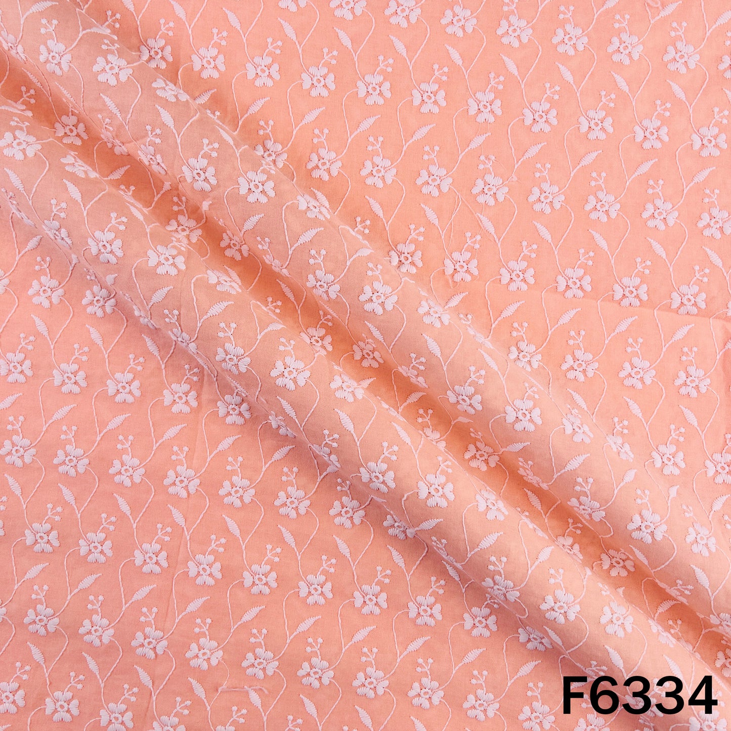 Chikankari Cotton Fabric - F6334