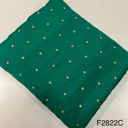 Zari Sequins Embroidered Chinon Chiffon Fabric-F2822