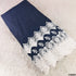 Lace Work Denim Cotton Fabric-F4900