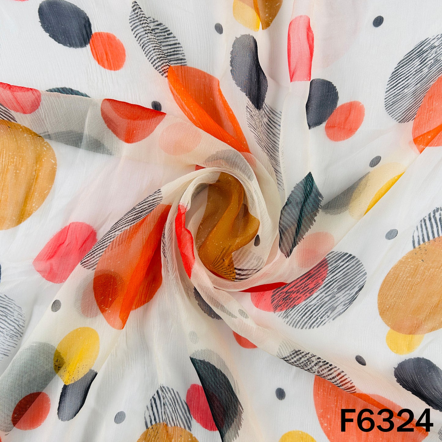 Digital Print Chiffon Fabric - F6324