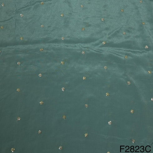 Zari Sequins Embroidered Chinon Chiffon