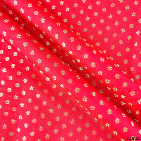 Zari Banarasi Silk Fabric-F4912