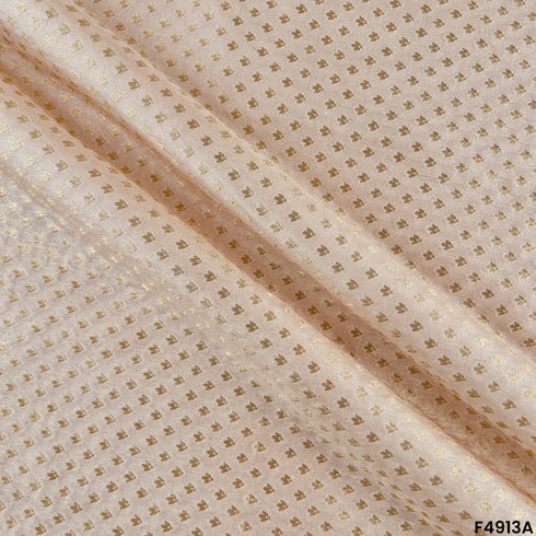 Zari Banarasi Silk Fabric-F4913