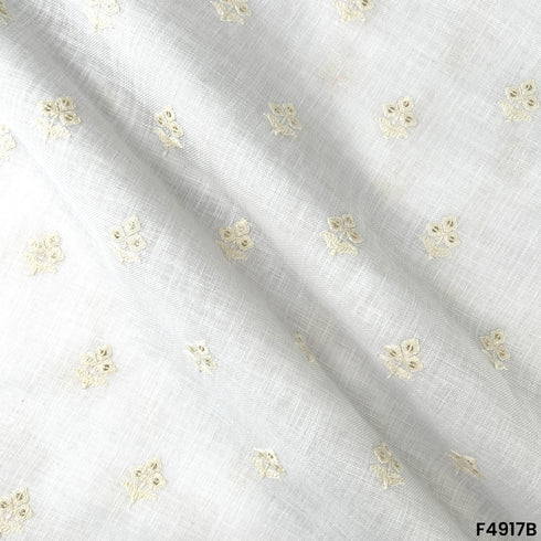 Thread sequins Work Linen Cotton-F4917