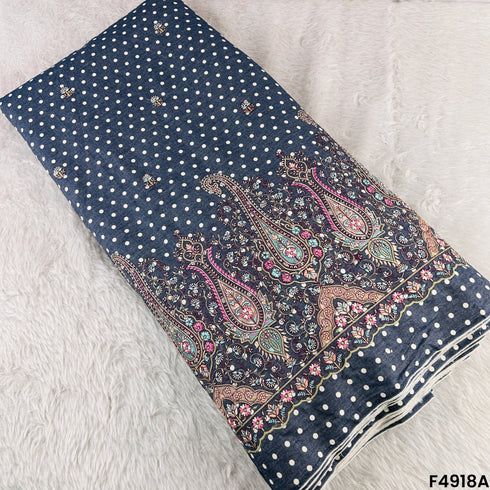 Embroidered Denim Fabric-F4918